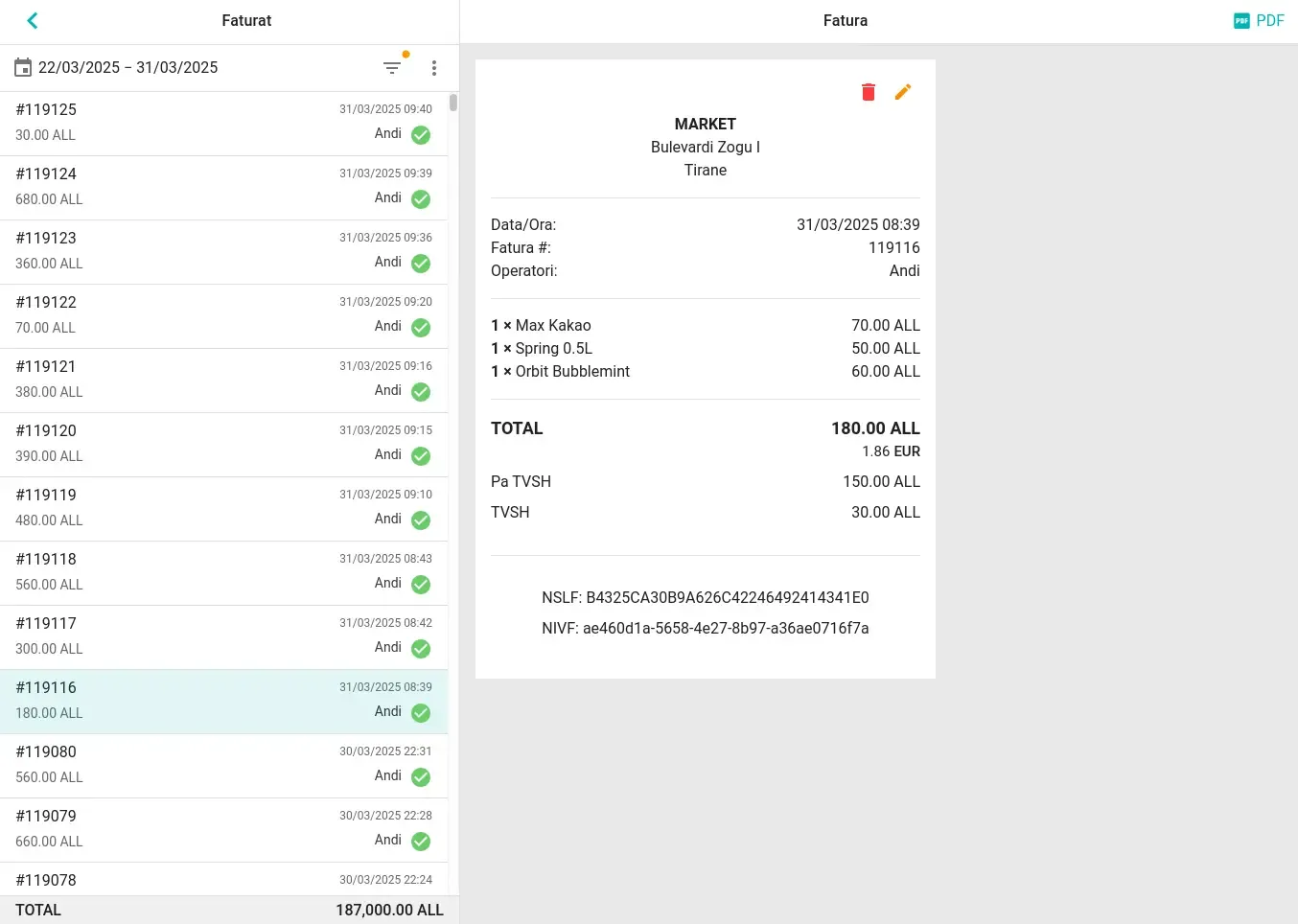 Backoffice Dashboard